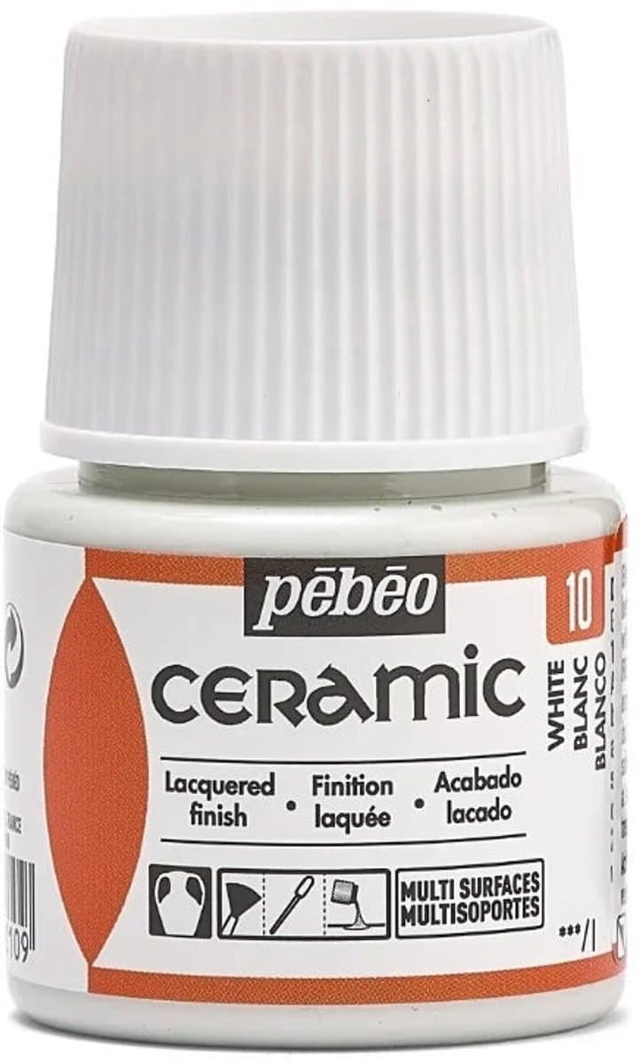 Pebeo Ceramic 45ml, Metallic