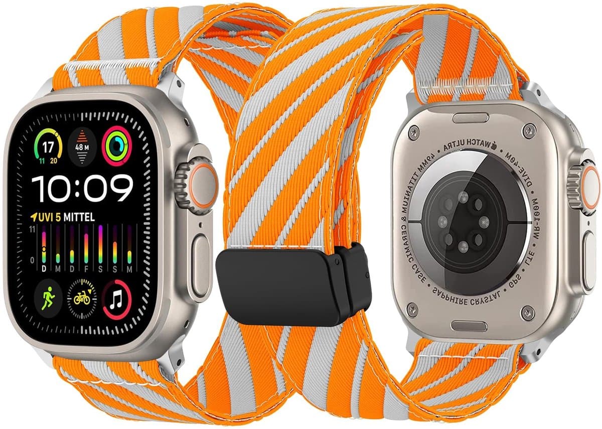Elzusha - Textiel Sportarmband voor Apple Watch