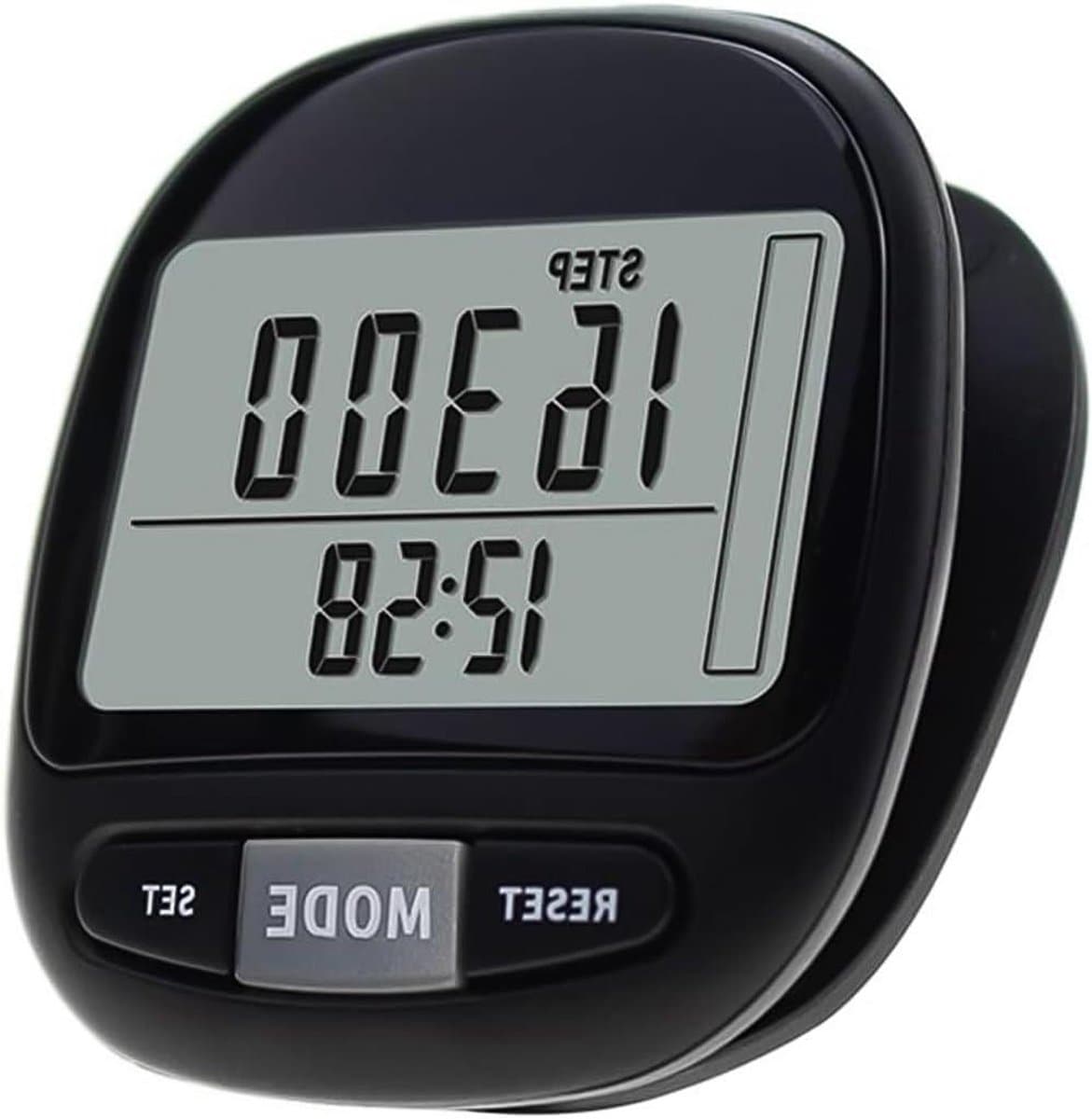 Digitale Stappenteller - Fitness Tracker - Afstand Meten - 3D Sensor Technologie - 50 x 53 x 26 mm - Zwart