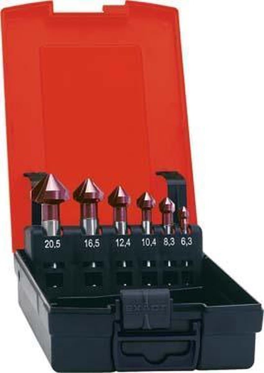 Kopverzinkboren-set D335C TiAIN 6,3-20,5mm, 90 Grad