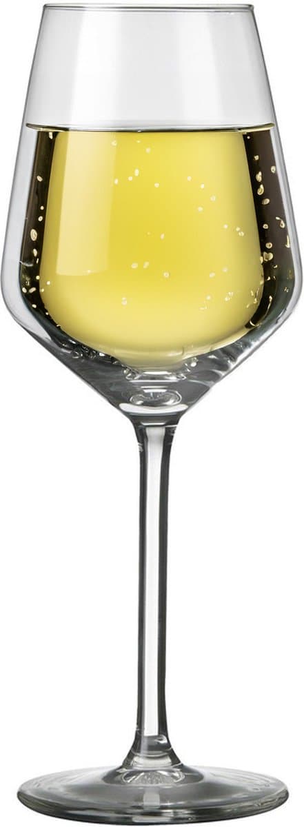 Royal Leerdam Wijnglazen Carre - 6x stuks - witte wijn - 370 ml - glas - 37 cl