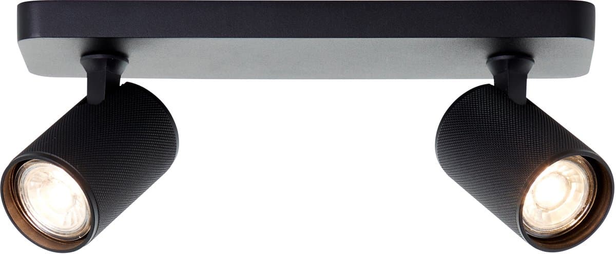 Brilliant Marty - Plafondspot - GU10 2x5W - 3000K - Zwart