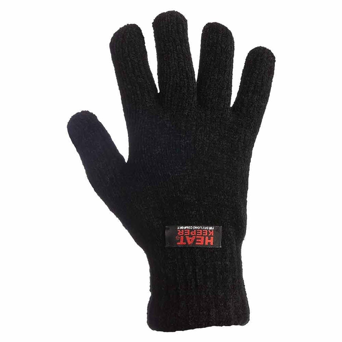 Heat Keeper Chenille dames thermo handschoenen zwart  - One size