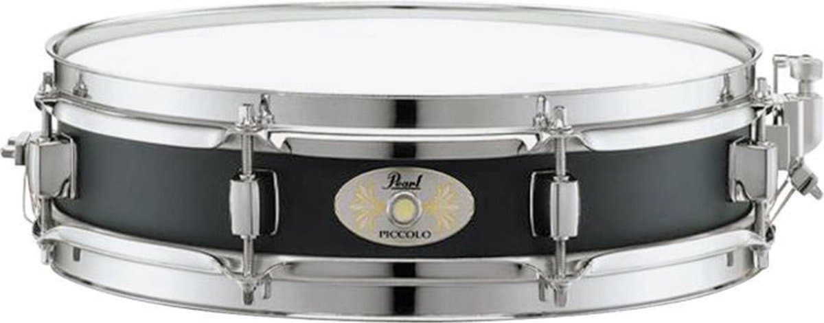 Pearl S1330B Piccolo Snare, 13"x3", zwart Lacquer Steel - Snare drum
