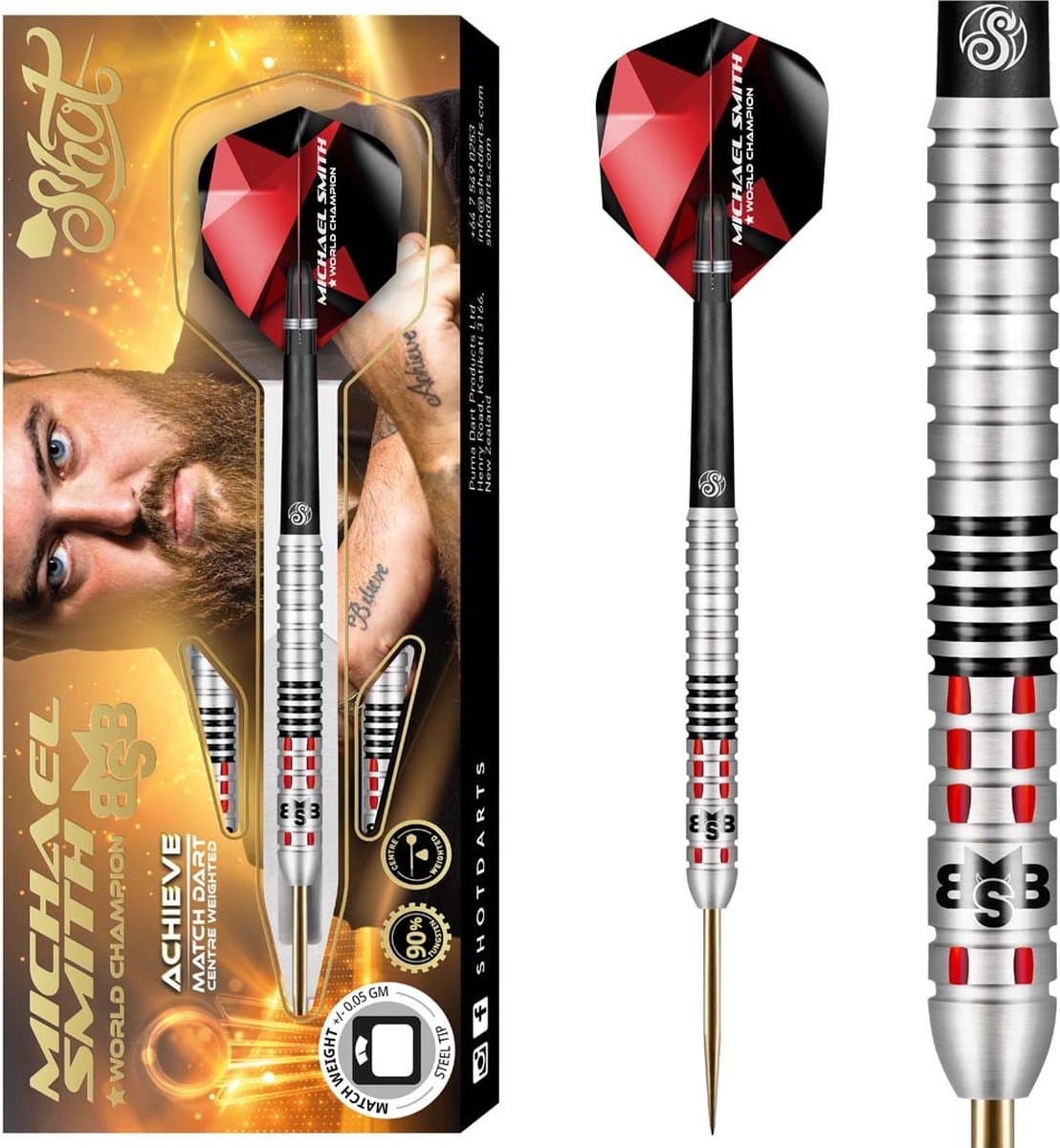 Shot Michael Smith Achieve 90% - Dartpijlen