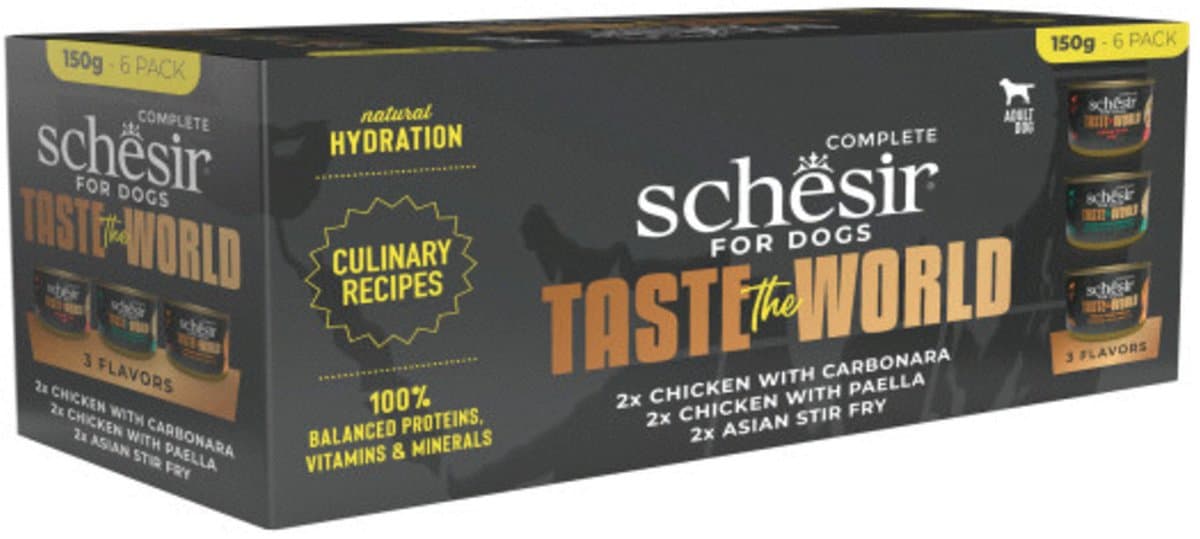 Schesir Taste Of The World Variety Pack - Hondenvoer - 900 g