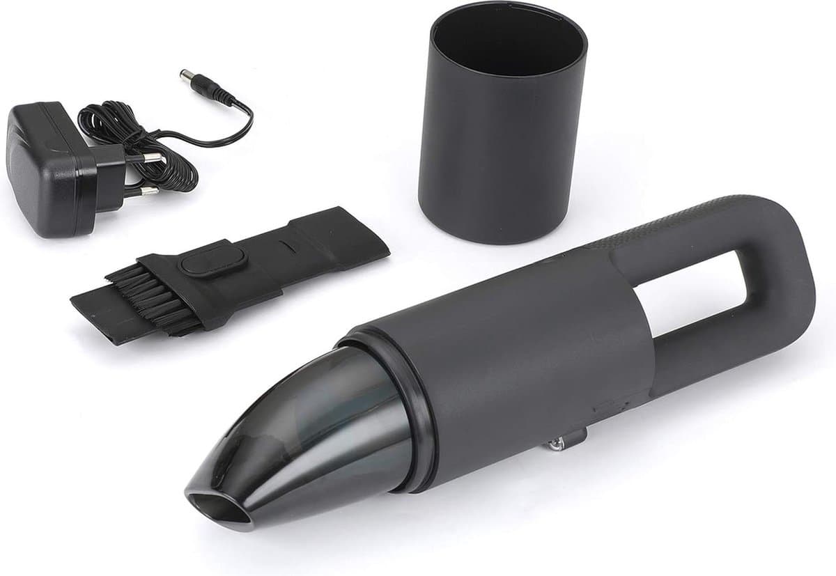 Mini-handstofzuiger - 45 kPa Zuigkracht - Stil - Oplaadbaar - LED-verlichting - 2000 mAh - 80 W - Zwart