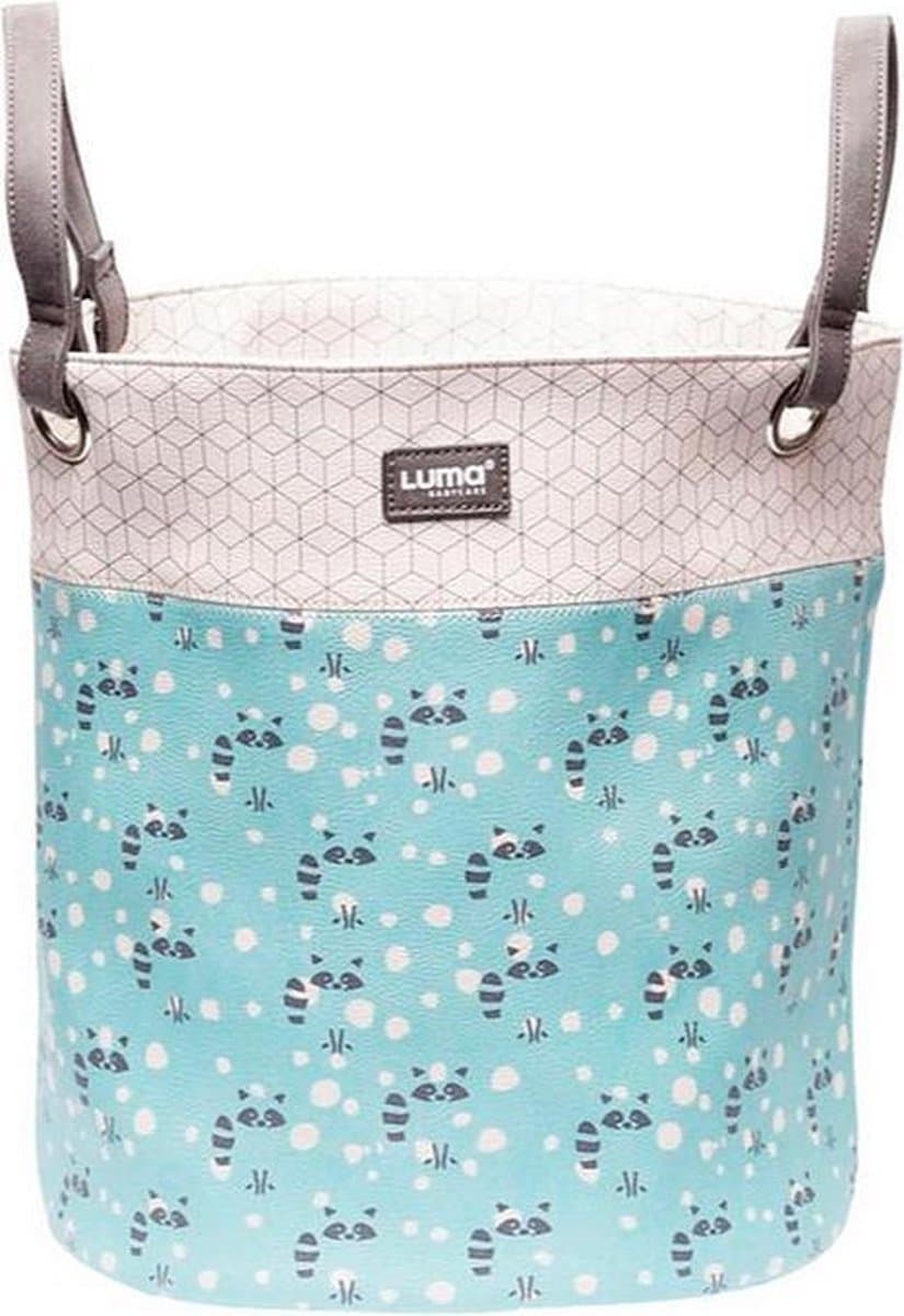 Luma Speelgoedmand Large Racoon Mint