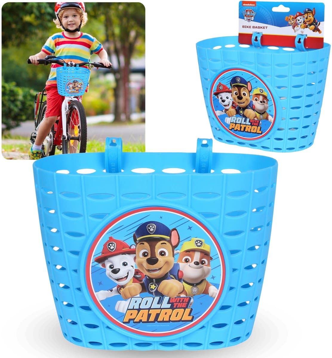 Paw Patrol Kinderstuurmand, fietsmand voor jongens 20x15x16 cm