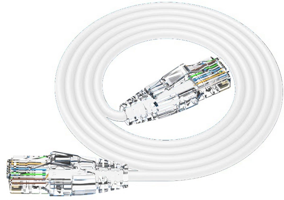 Slimline UTP CAT6a - Netwerkkabel - Wit - 1.5m