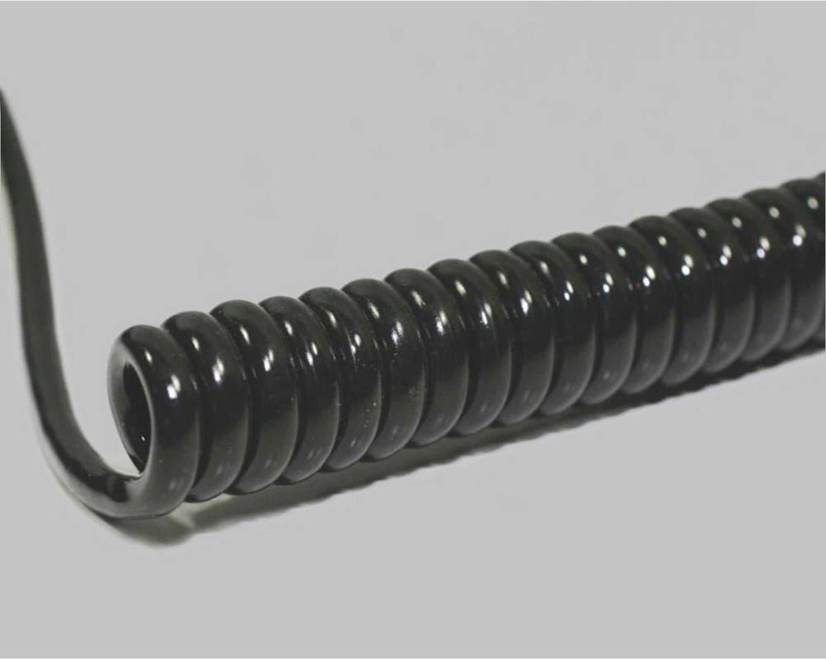 BKL Electronic 1506318 Spiraalkabel Li12YD11Y 400 mm / 1600 mm 2 x 0.25 mm² Zwart 1 stuk(s)