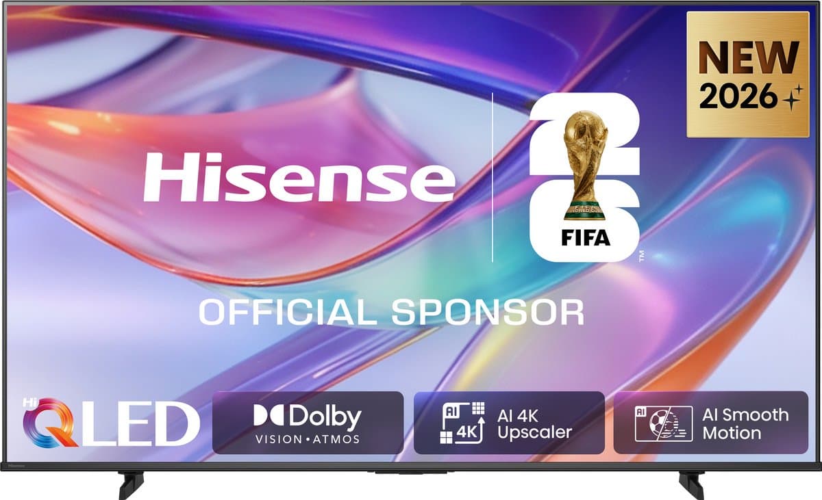 Hisense 43E7S SmartTV - 43 inch - 4K Hi-QLED - 2026 - Hi-QLED Colour - Dolby Vision Atmos - AI 4K Upscaler - AI Smooth Motion - Game Mode Plus - Filmmaker Mode
