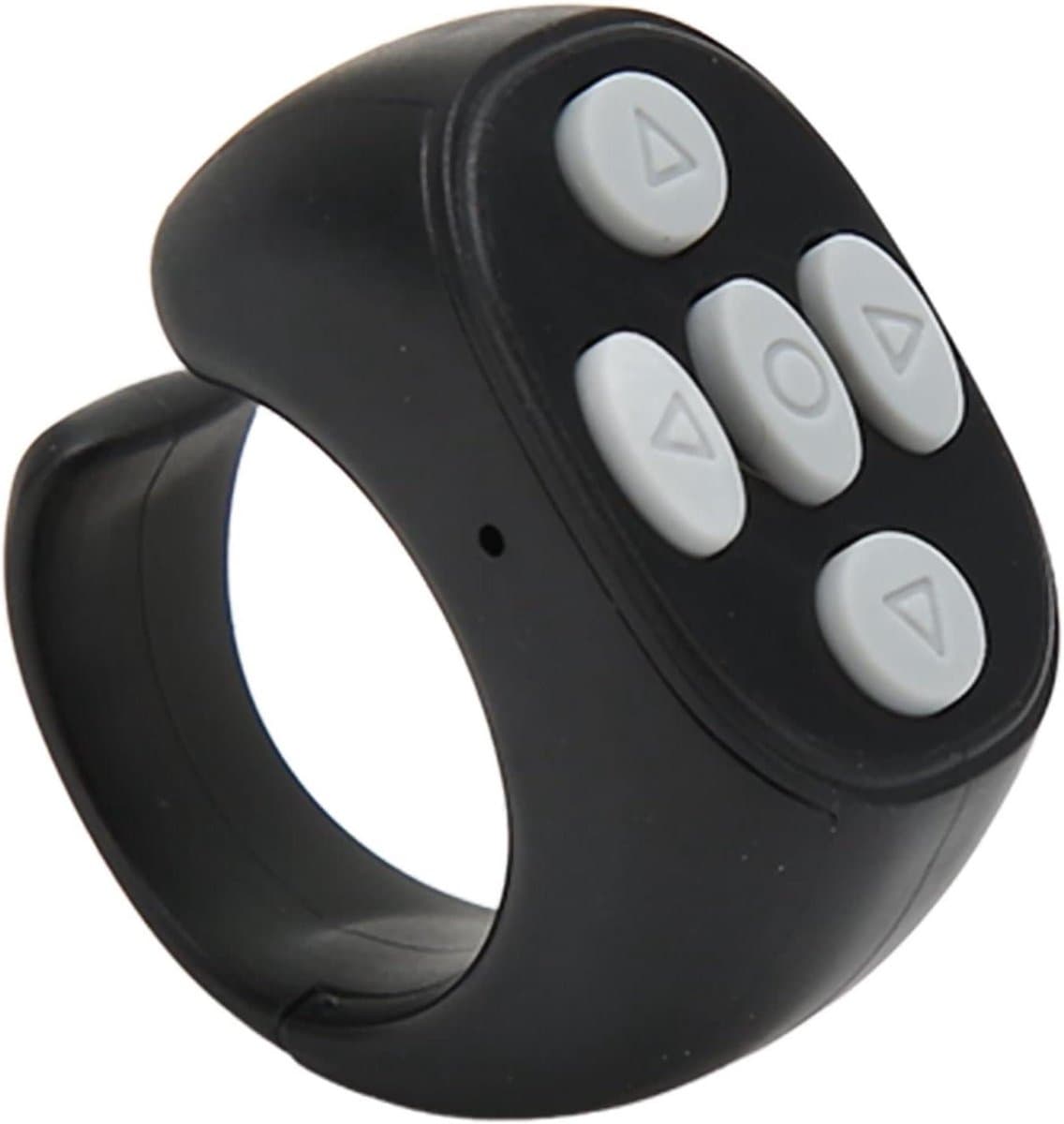 Ring Afstandsbediening - Selfie Controller - Telefoon Bediening - Handsfree Functionaliteit - 10 x 10 x 4 cm - Wit