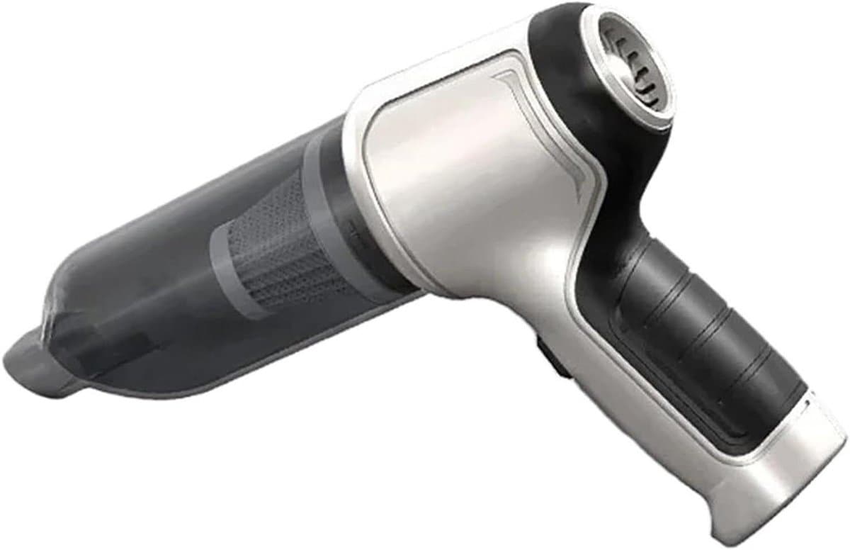 Draagbare Stofzuiger - Auto Kruimeldief - Auto Interieur Reinigen - Krachtige Zuigkracht - 500 ml Capaciteit - Zilver
