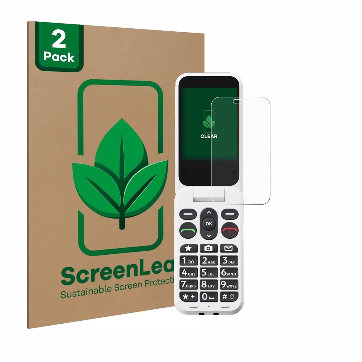 ScreenLeaf - Screenprotector voor Doro Leva L30 - Duurzame schermbescherming Folie Beschermfolie transparant 2 Stuks
