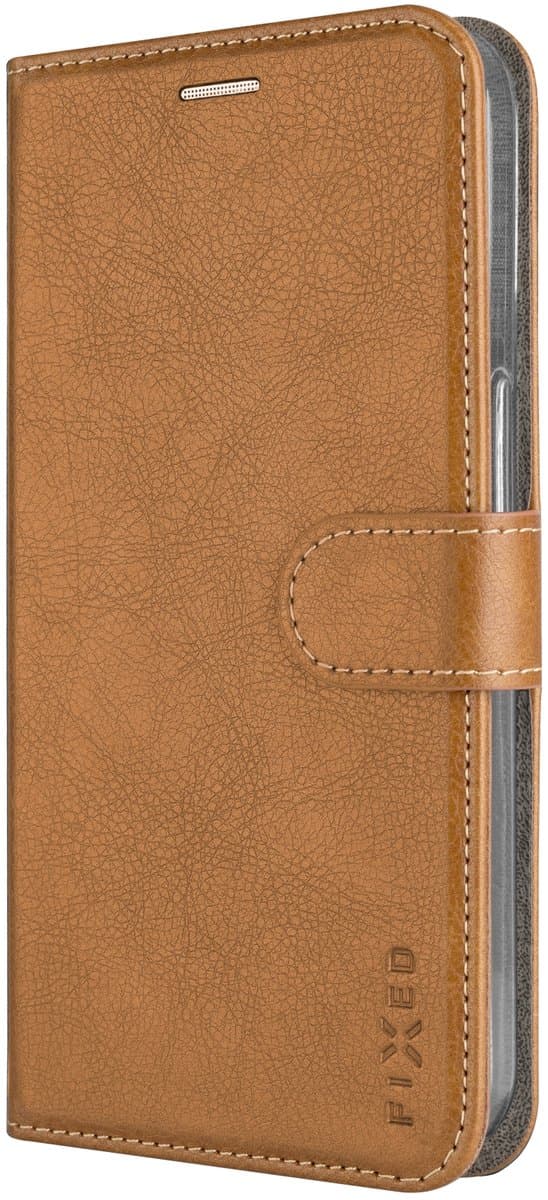 FIXED Opus Flip Cover met Leder look, kaarthouder&standaard voor Samsung Galaxy A36 5G/A56 5G, bruin