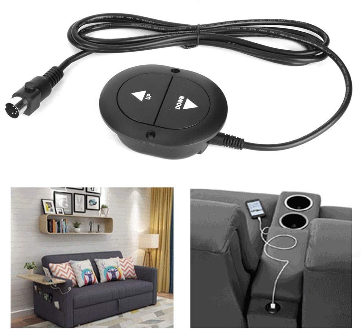Store_9 - Sofa Controller - Elektrische Fauteuil Stoel - 2 Knop 5 Pin - Handschakelaar - Afstandsbediening - Huishoudelijk Apparaat - Geschikt voor...