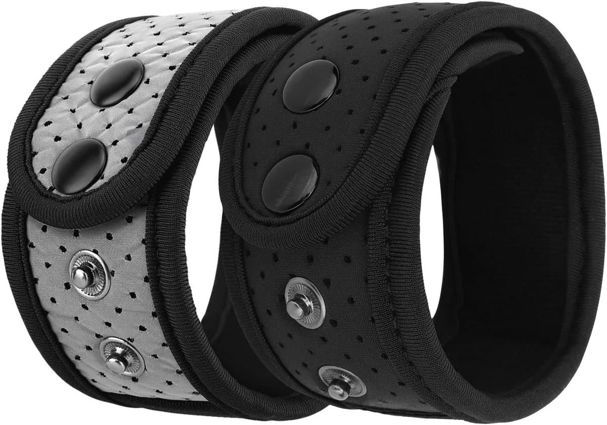 Verstelbare Zwem- en Sportknöchelbanden voor Garmin en Fitbit, 2 Stuks met Mesh Tas, Geschikt voor Charge 2, Alta, Vivosmart HR, Zwart en Grijs