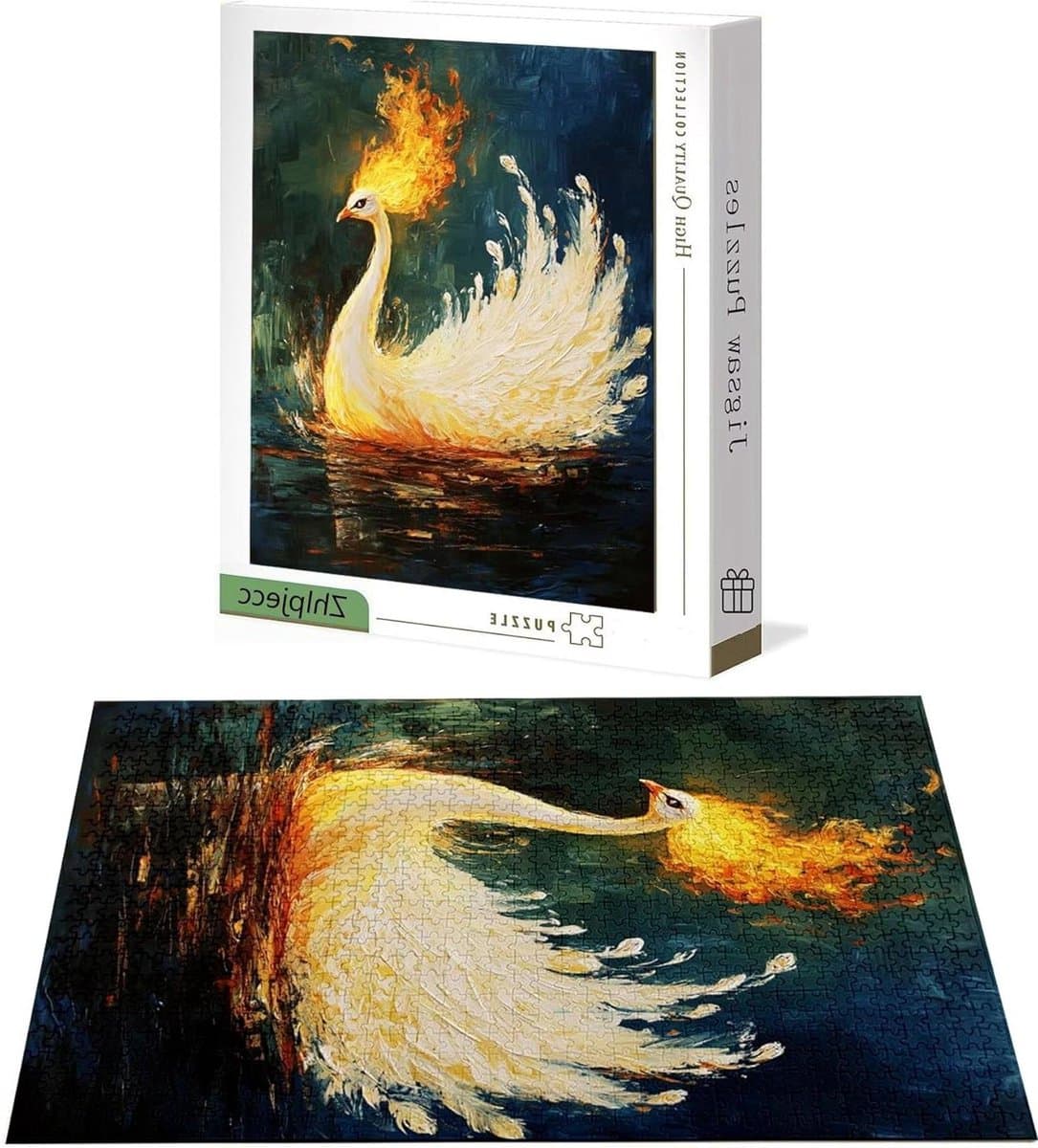 Houten Puzzel - 4000 Stukjes - Ontspanning Thuis - Letters op Achterkant - 141 x 87 cm - Abstract