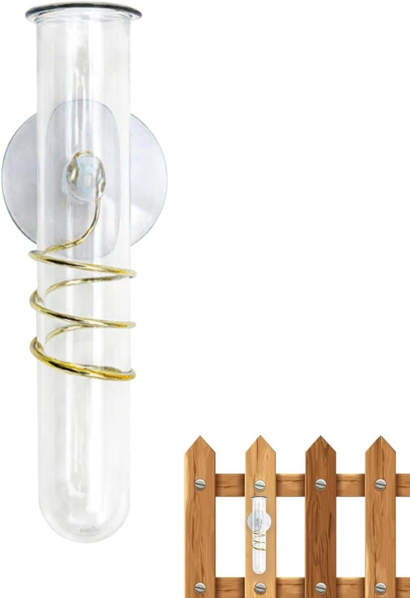Regenmeter Tuin - Meetcontainer Buiten - Weer Monitoren - Vorstbestendig Ontwerp - 153 cm Hoog - Transparant