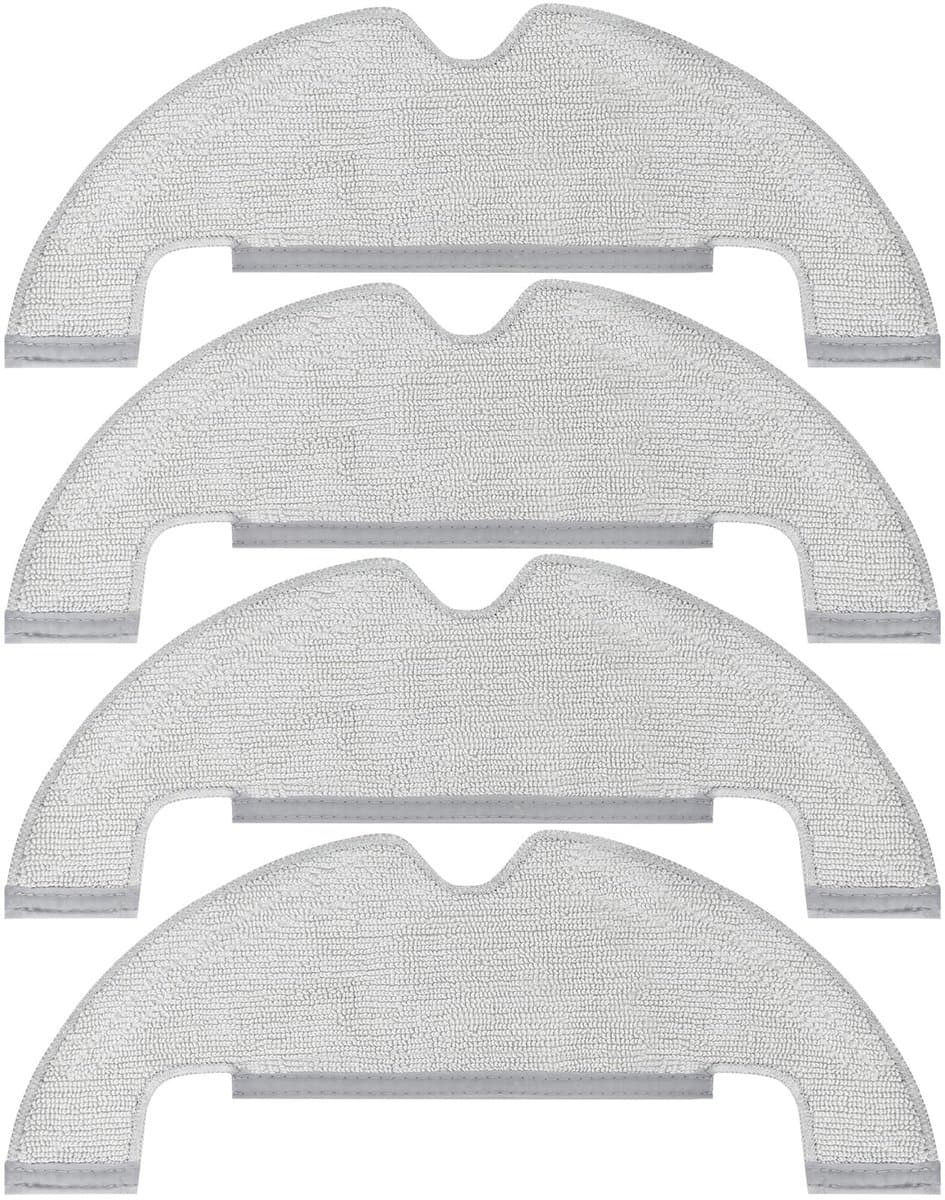 Allecto - Mop Doek Pads - Hoogwaardige Dweilen - Duurzaam en Efficiënt - Geschikt voor Vloeren - 4 Stuks - Voor Robot Stofzuiger