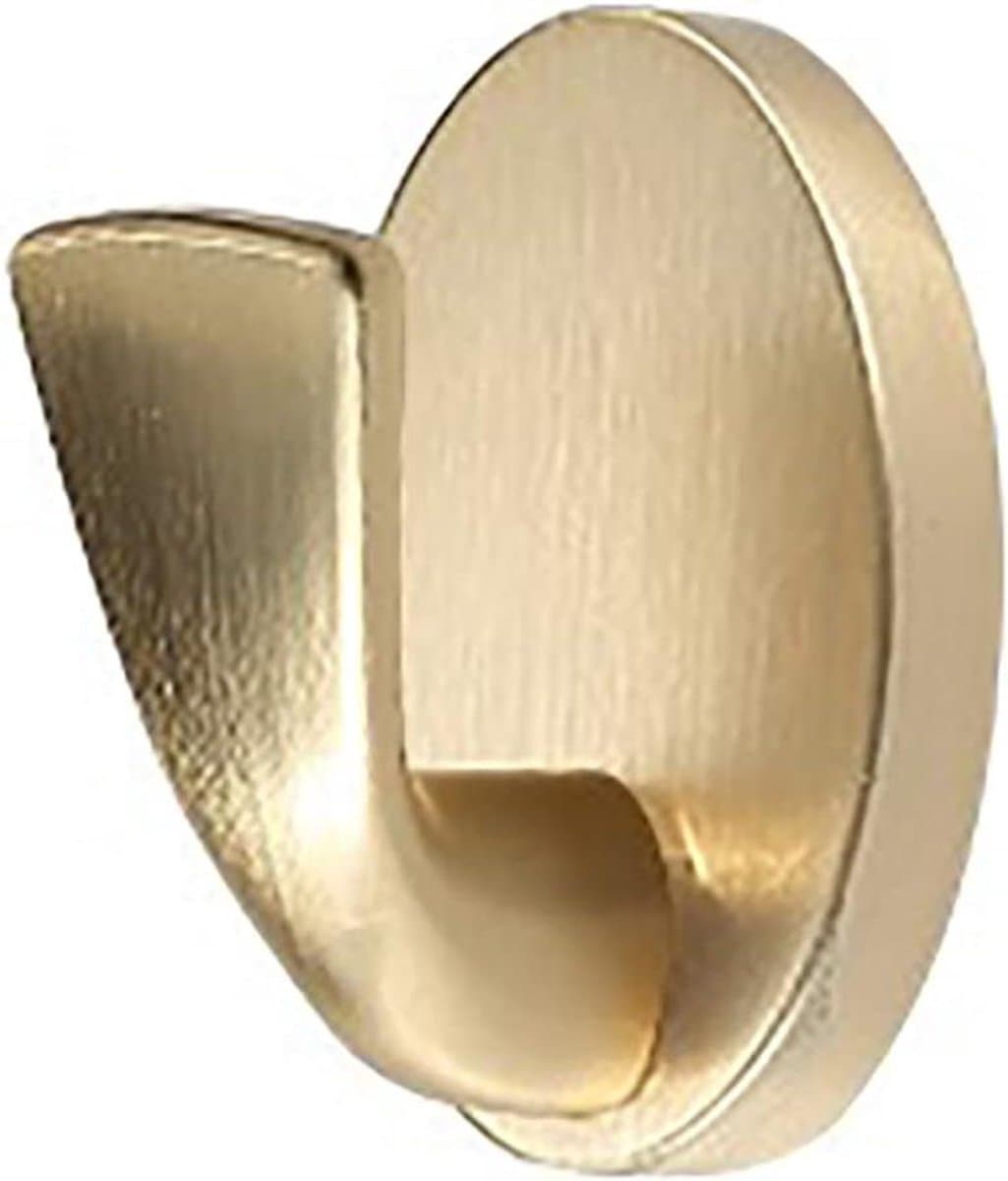 Jashaken Dubbele Prong - Metalen Kledinghaken - Muurmontage Opslag - Zinklegering Materiaal - Set van 10 - Goudkleurig