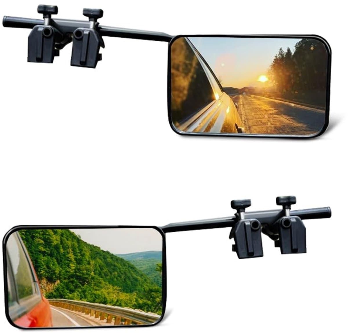Store_9 - Auto-sleepspiegelverlenging - Universele clip-on zijspiegel - HD-glas - 2-pack - Ideaal voor caravan en auto - Verlengd zicht voor veilig...