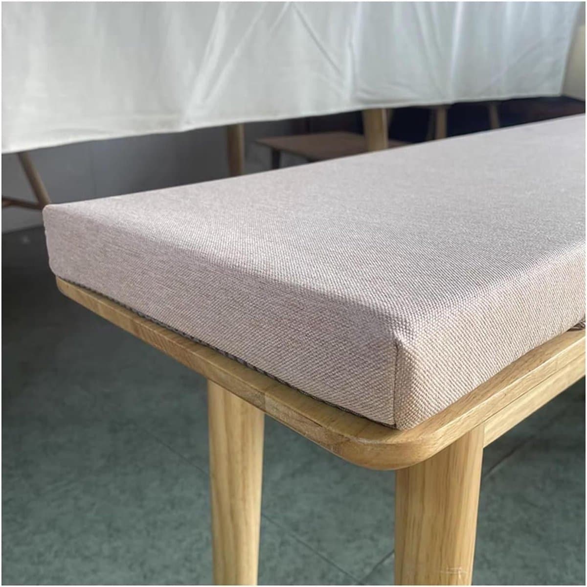 Bankkussen voor buiten - Terraskussen Schommelbank - Comfortabel Zitten - Afneembare Wasbare Hoes - 80x50 cm - Beige
