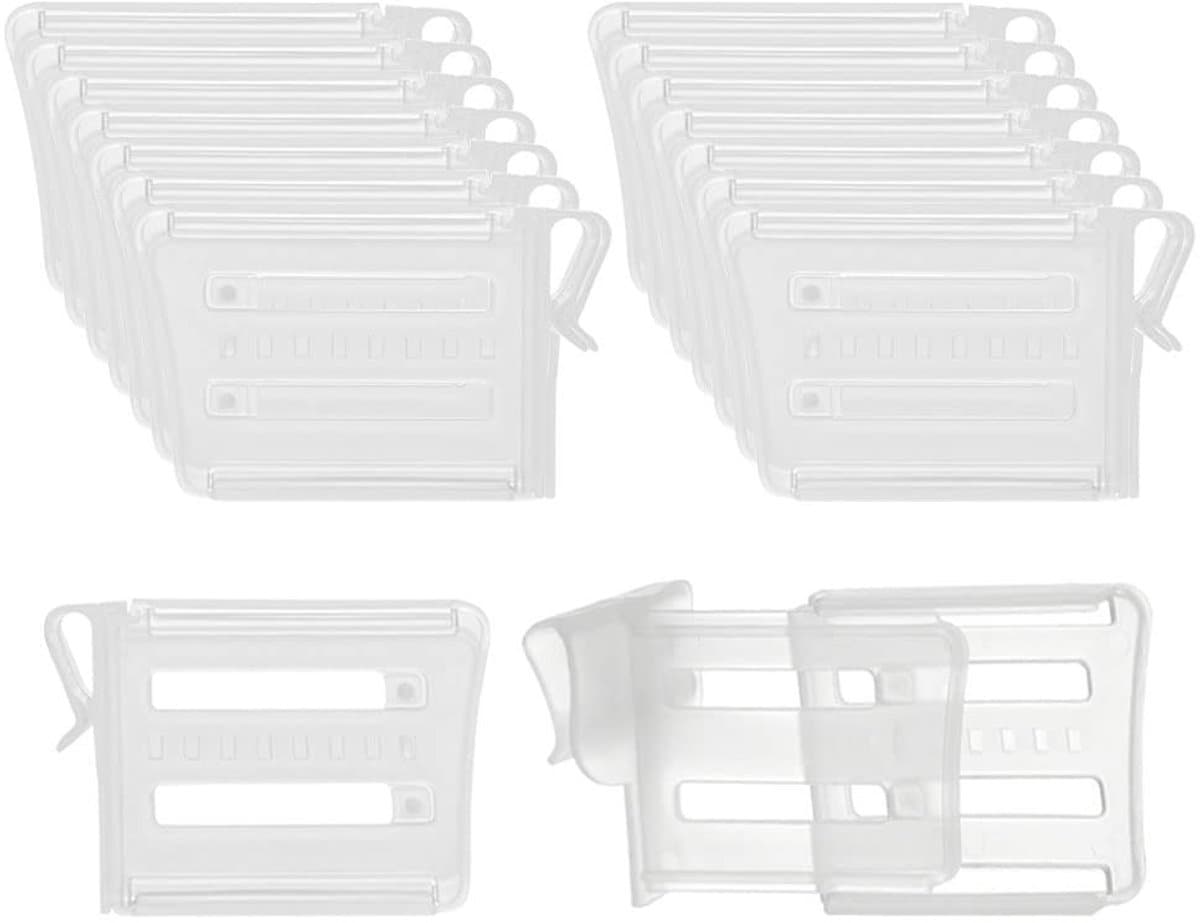 Dailygoods- Koelkast Organizer 16 Stuks - Koelkast Divider - Koelkast Scheidingswand - Koelkast Opbergbak - Koelkast Organizer Lades - Transparant PP Materiaal - Koelkastindeling
