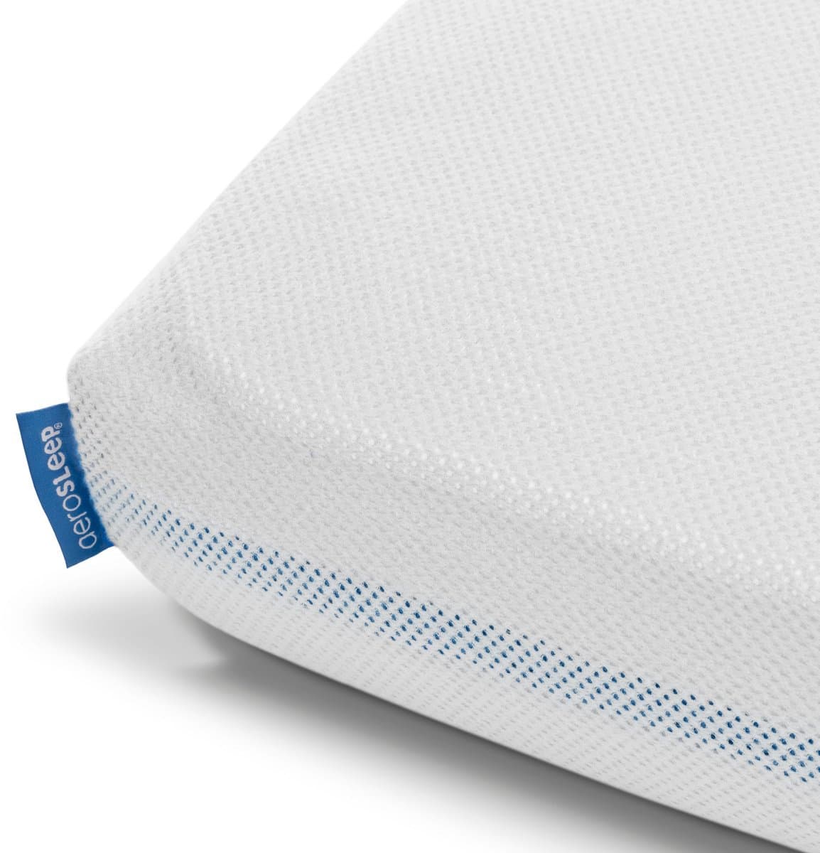 AeroSleep® hoeslaken - voor babybed, ledikant & wieg - 92 x 66 cm - White
