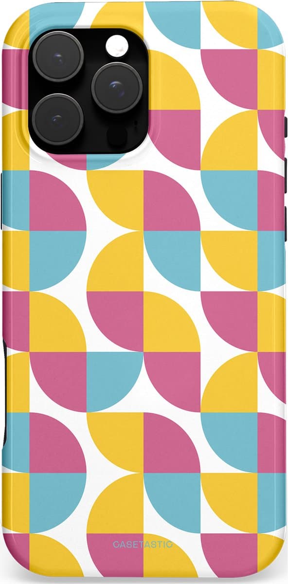 Casetastic Hoesje Geschikt voor Apple iPhone 16 Pro Max Magsafe - Stijlvolle Beschermende Duo-layer Case - Cirkeldroom