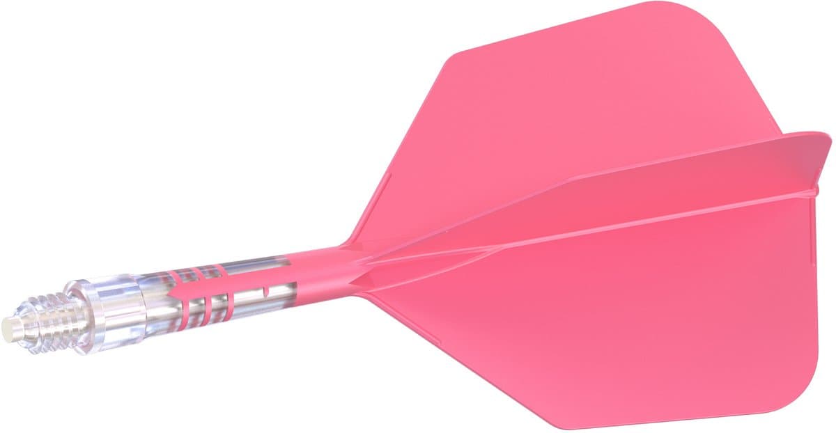 Cuesoul ROST T19 Integrated Dart Flights Big Wing Carbon Pink - Dart Flights