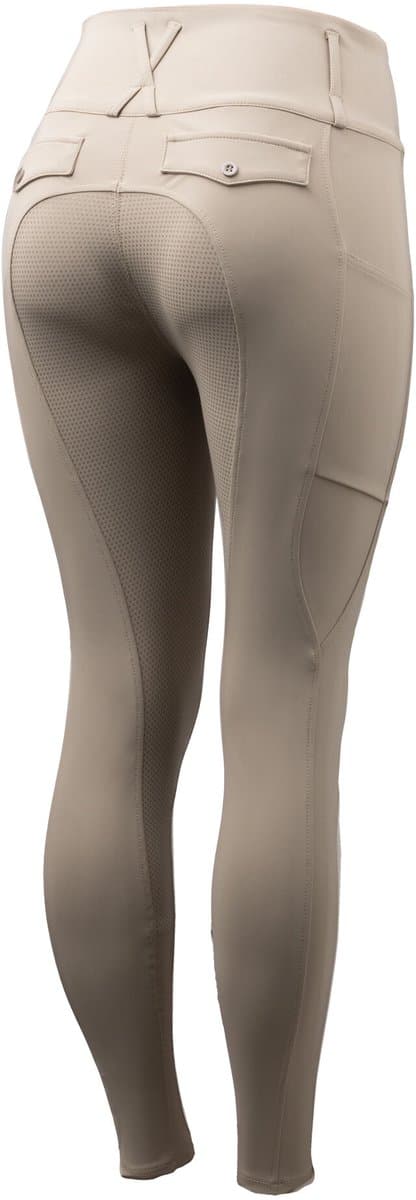 Horze Leonie dames fullseat rijbroek , Simply taupe, 36