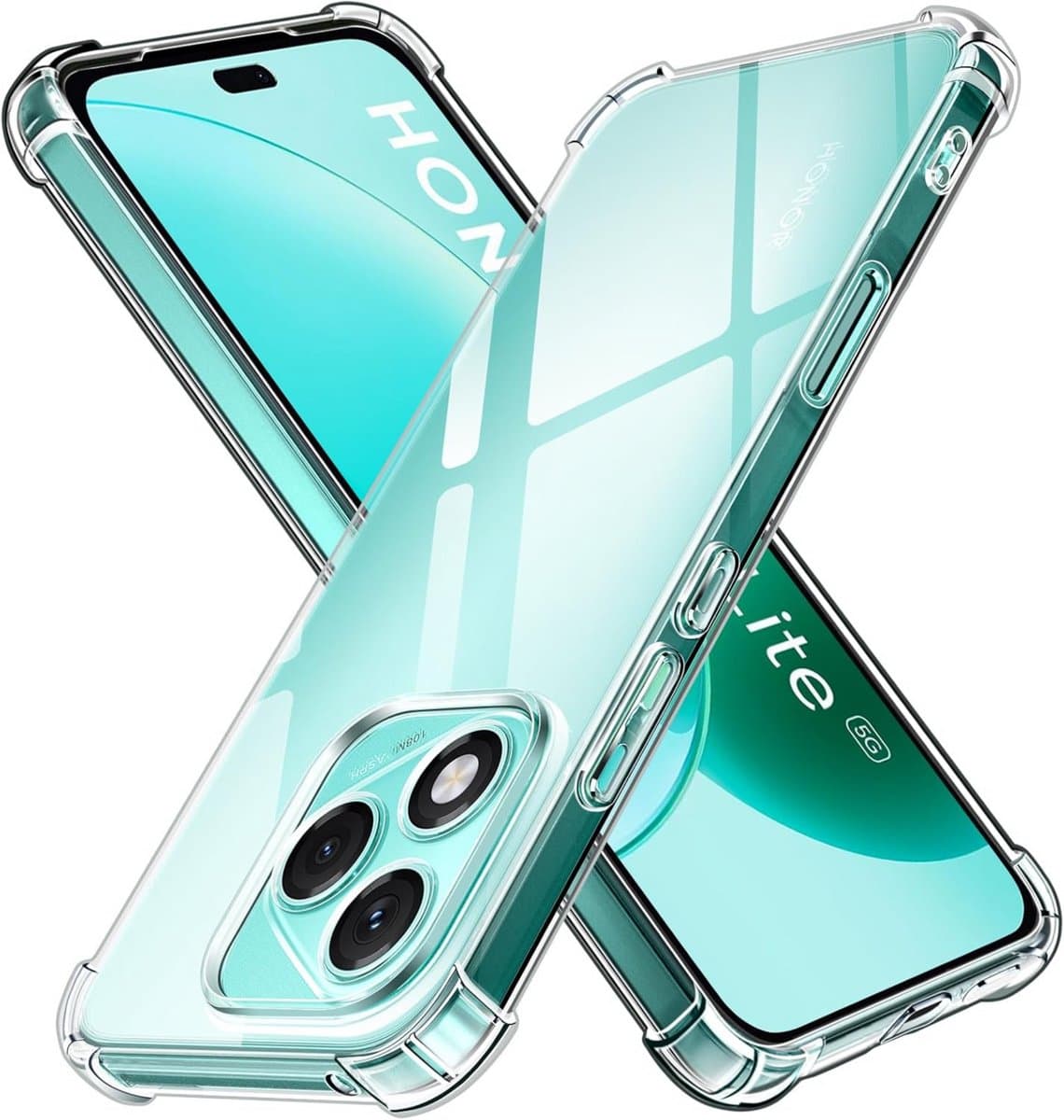 Hoesje geschikt voor Honor 400 Lite 5G backcover Shockproof siliconen Transparant