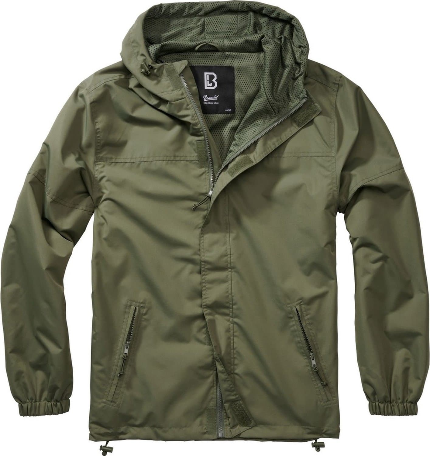 Brandit Herren Jacke Summer Windbreaker Frontzip Oliv-XXL
