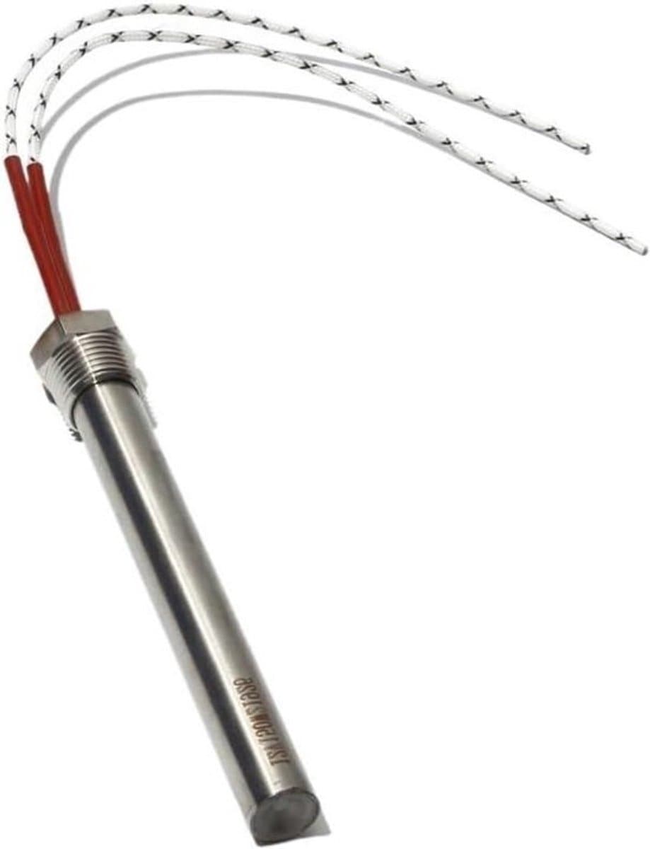 Patroonverwarmer - Verwarmingselement - Water Verwarmen - NPT Schroefdraad - 250/300 mm - Zilver
