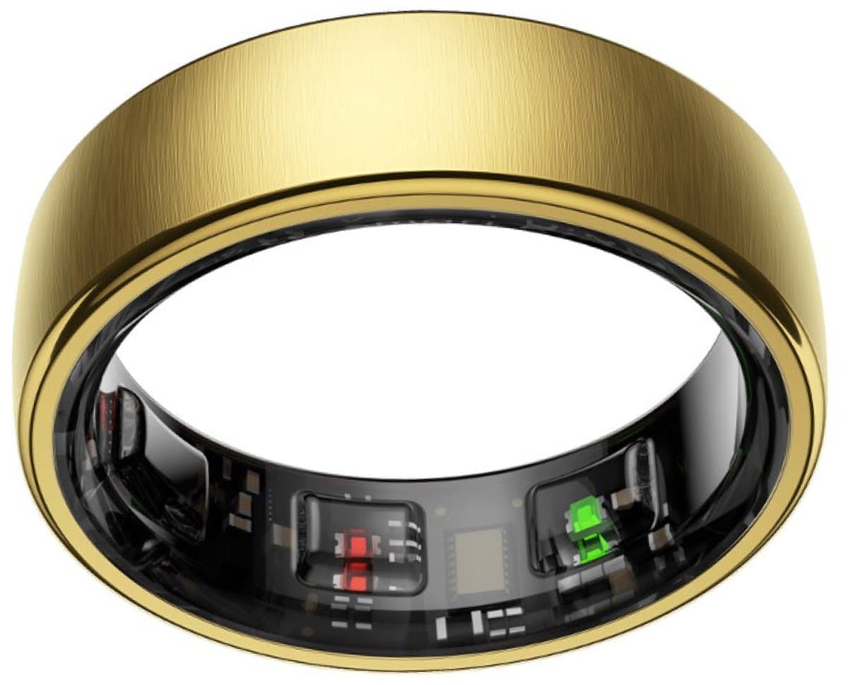 NOLATR Smart Ring NEX – Zonder Abonnement – Premium Activity & Slaap Tracker – 5-7 Dagen Batterij – Matte Afwerking – Goud – Maat 11