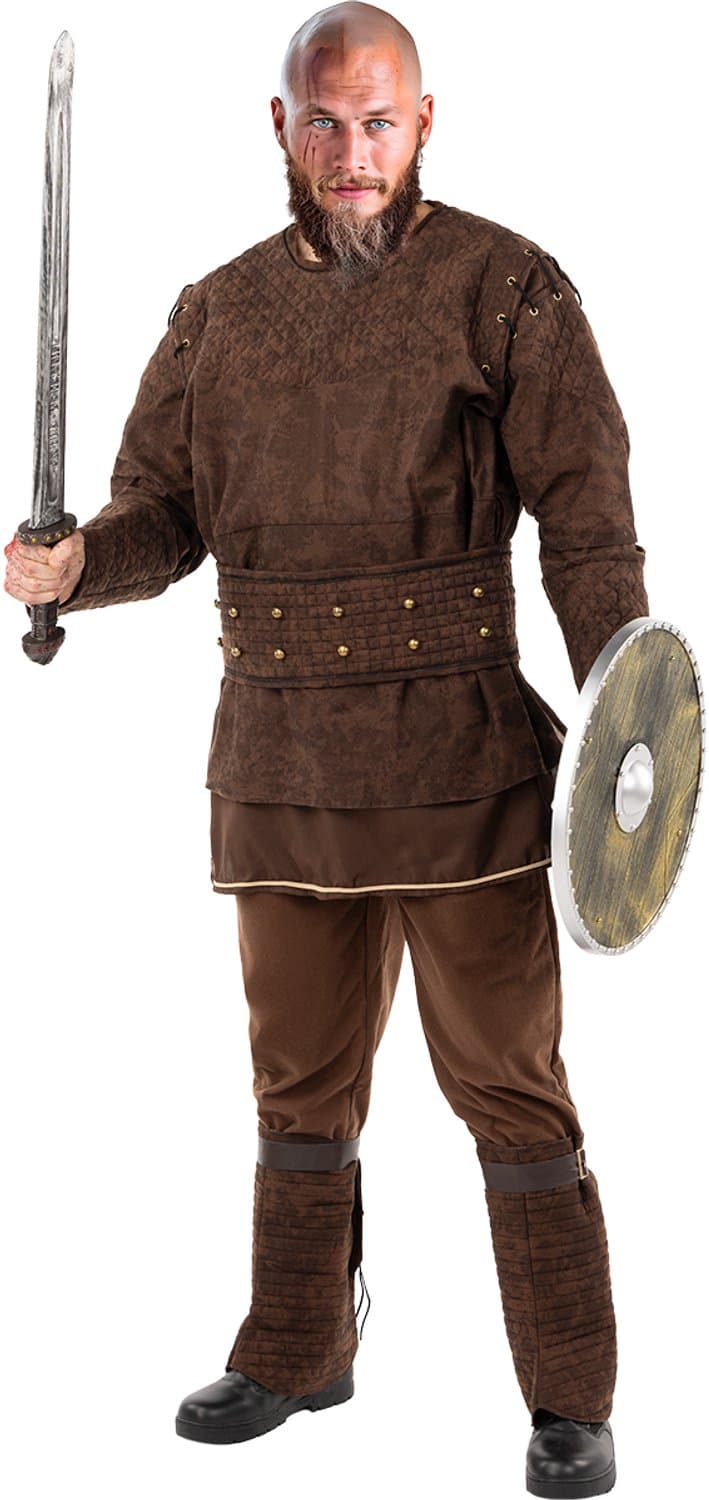 FUNIDELIA Ragnar Kostuum voor mannen - Vikings - Maat: XXL - Bruin