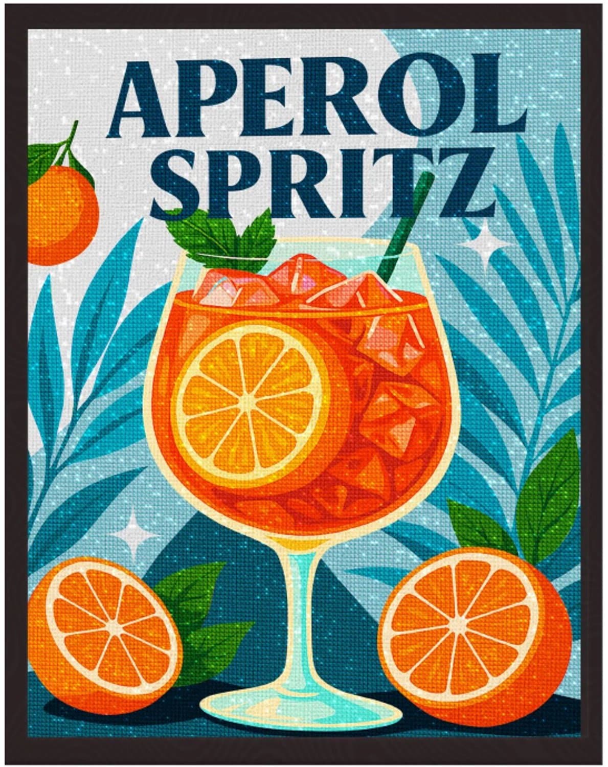 Splat Planet Diamond Painting Aperol Spritz