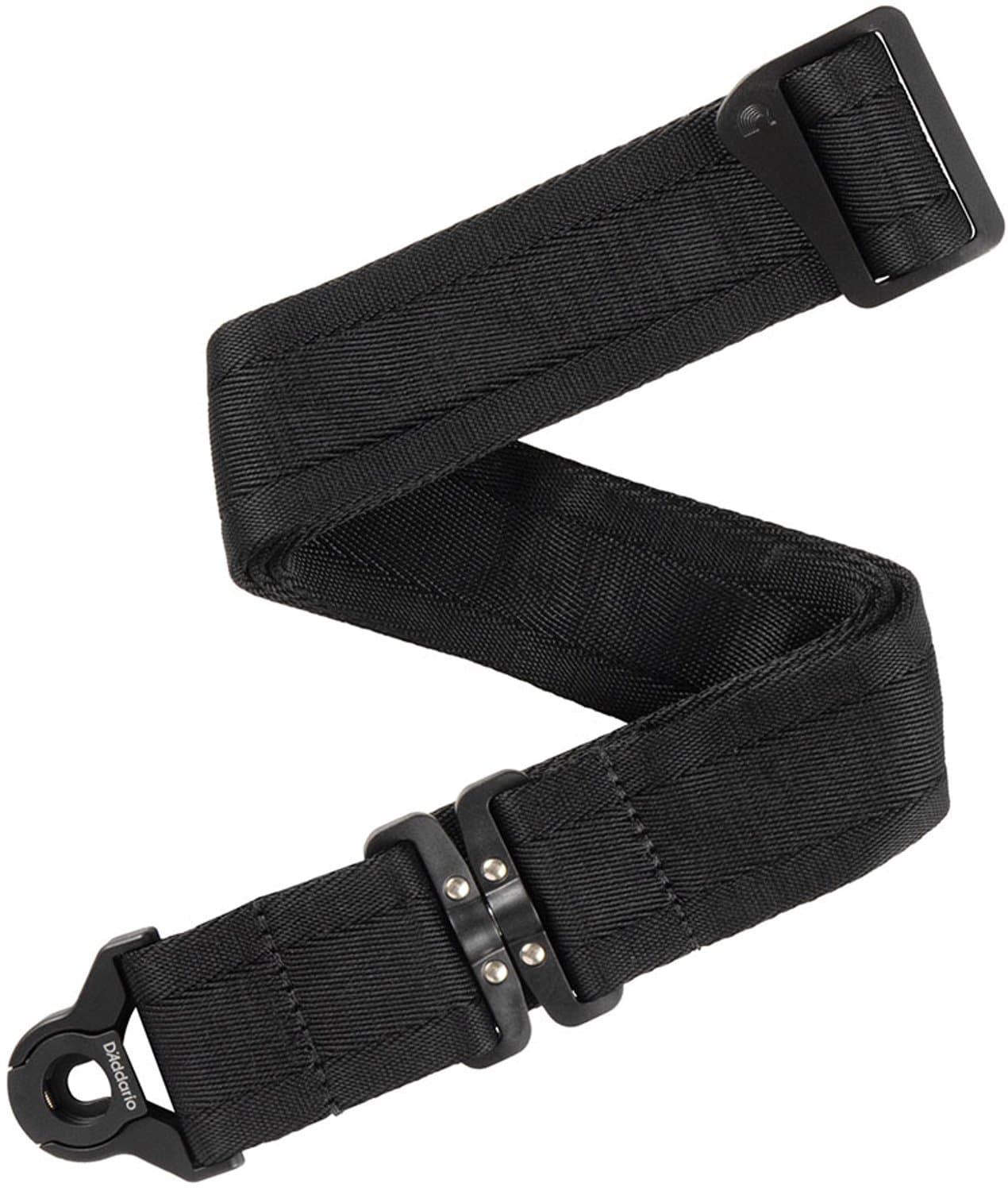 D'Addario 50BALSV00 Auto Lock Swivel Nylon Gitaarband Zwart