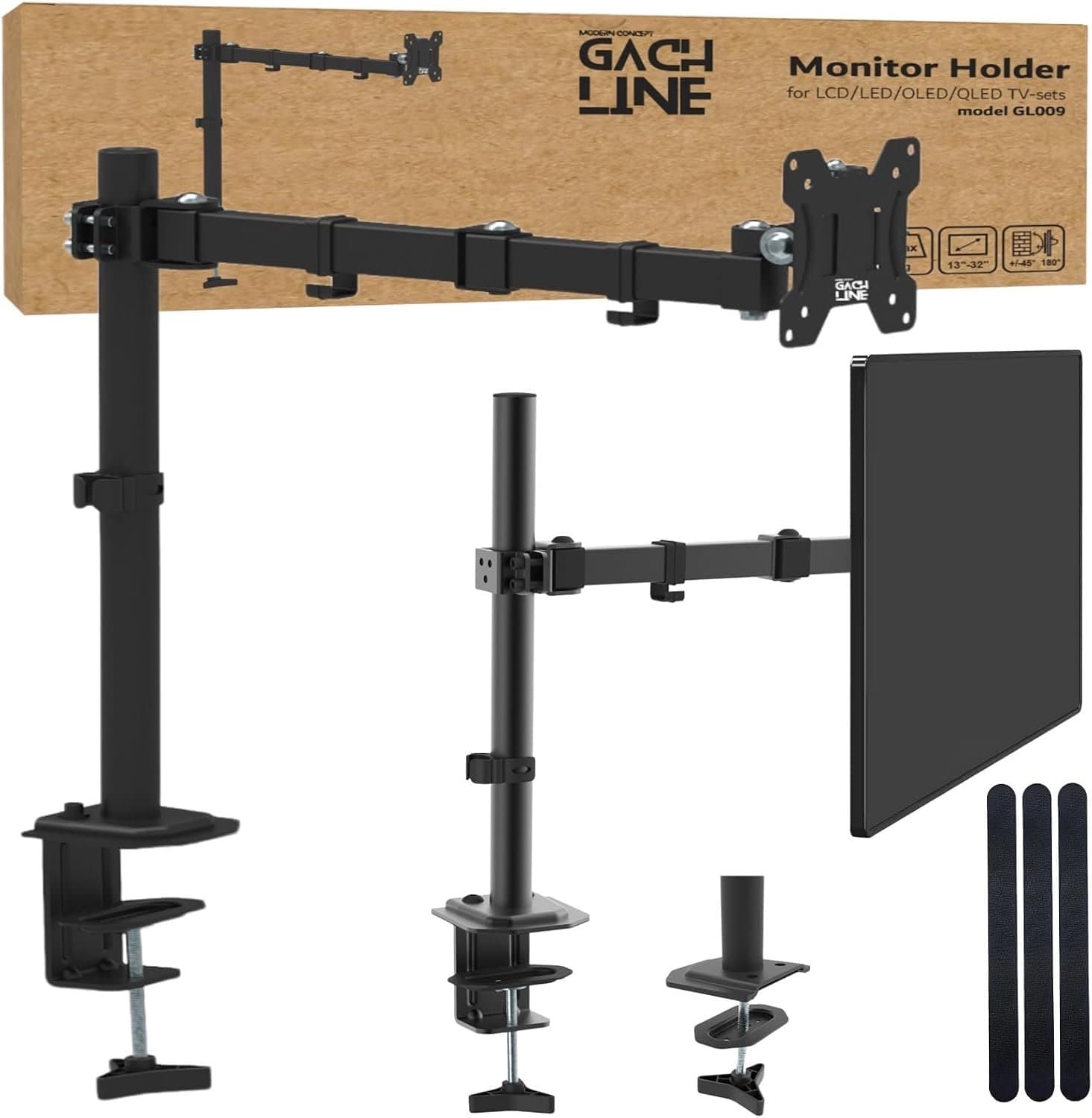 GACHLINE Monitorarm Bureau - Verstelbaar voor 13-32 inch Schermen