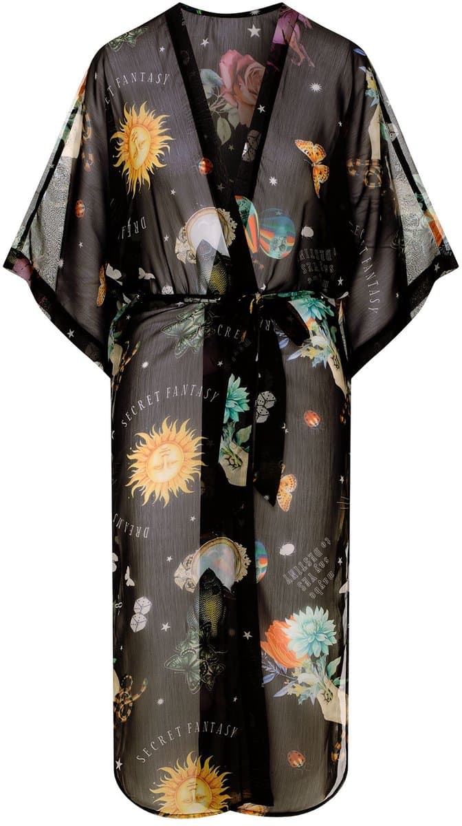 Esotiq Harlay - Damesstrandbadjas - Zwart - S/M