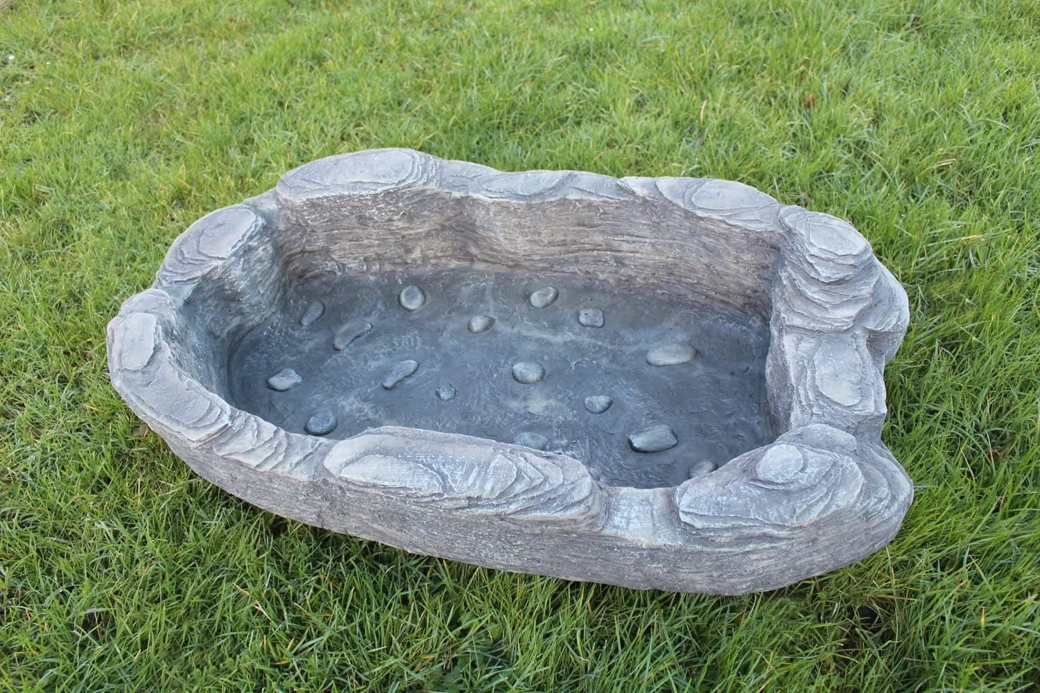 QEVA Vijverbak - Vijver - Tuinvijver - Grijs - 90cm x 54cm x 18cm