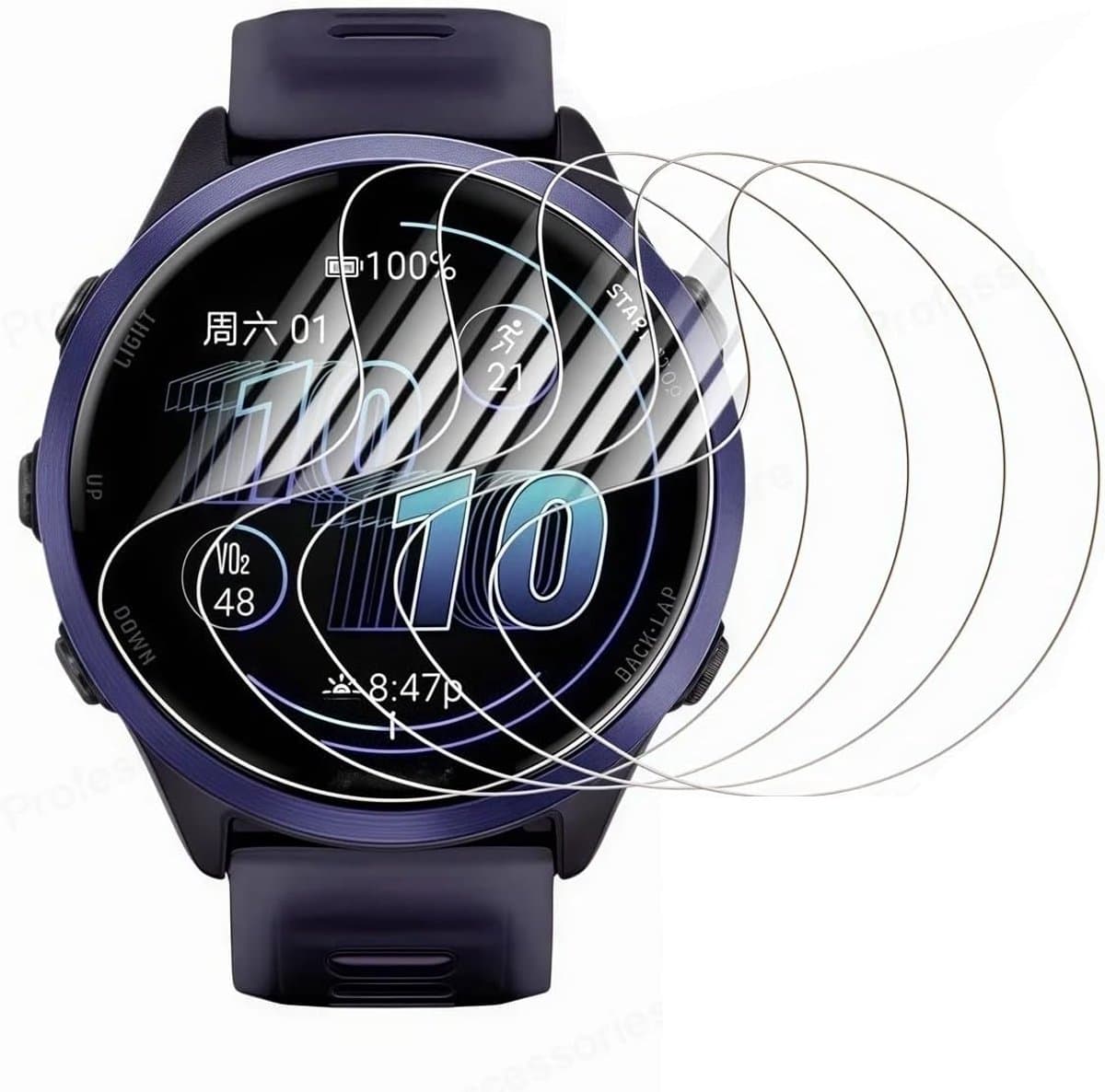 5pcs hydrogel film voor Garmin D2 Air x15