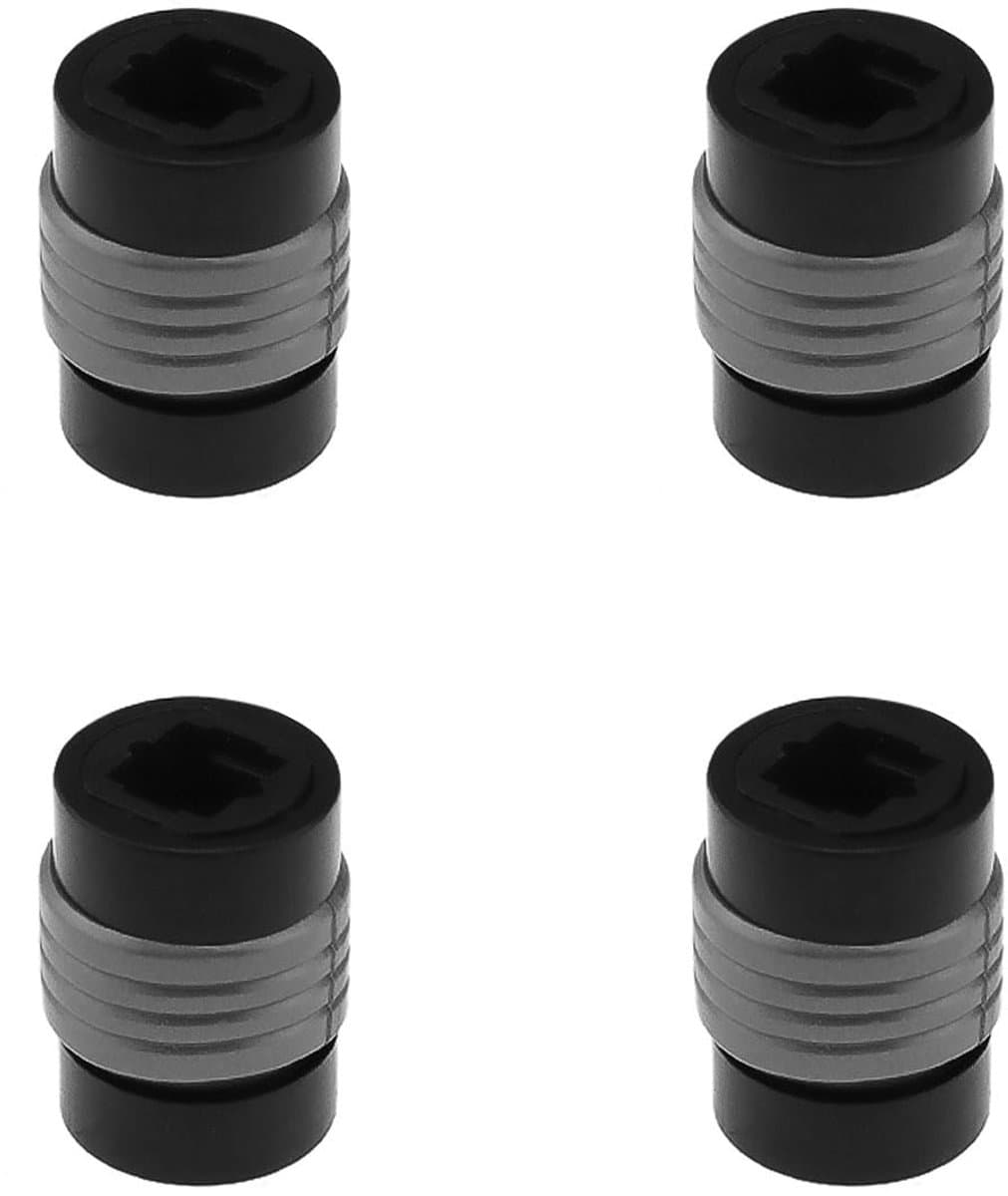 Pack van 4 Fiber Optic Toslink Adapter Optische TOS naar TOS Extension Adapter Vrouwelijk naar Vrouwelijk Koppeling voor Optische Audio Kabel Leads