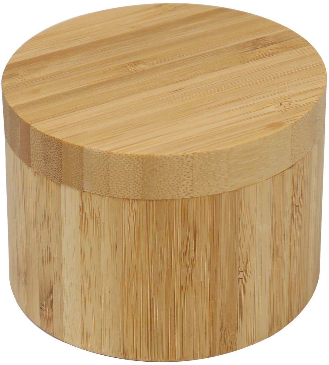 Mmgoqqt 1 Stuks - Kruidenpotjes Bamboe Specerijen Potjes - 9x8cm - Natuurkleur