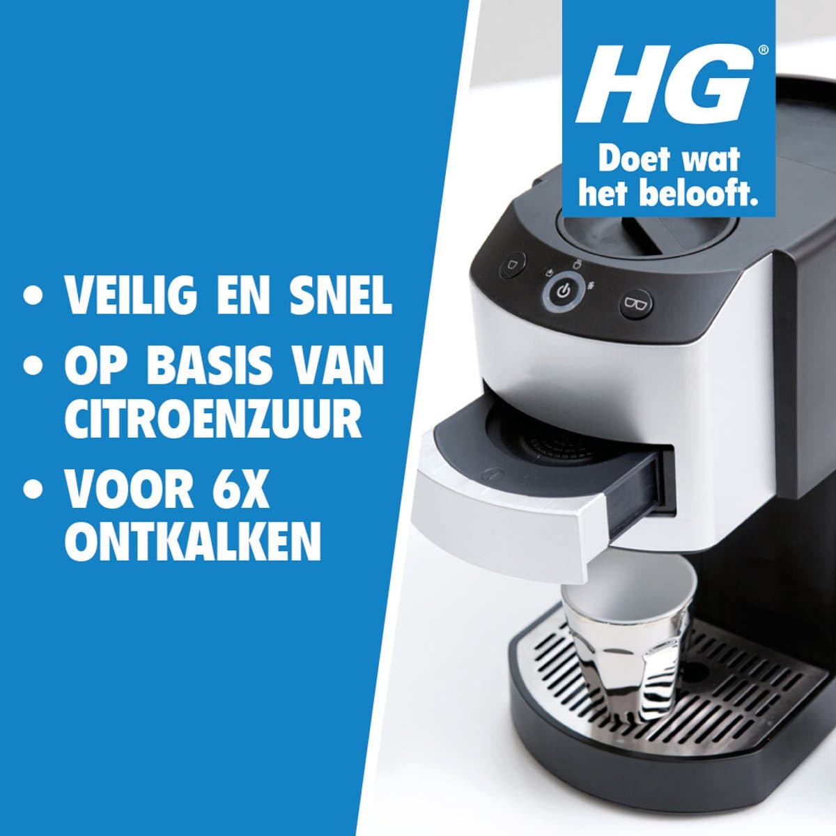 HG Koffiemachine Ontkalker Citroenzuur - 6 x 500 ml - Voordeelverpakking