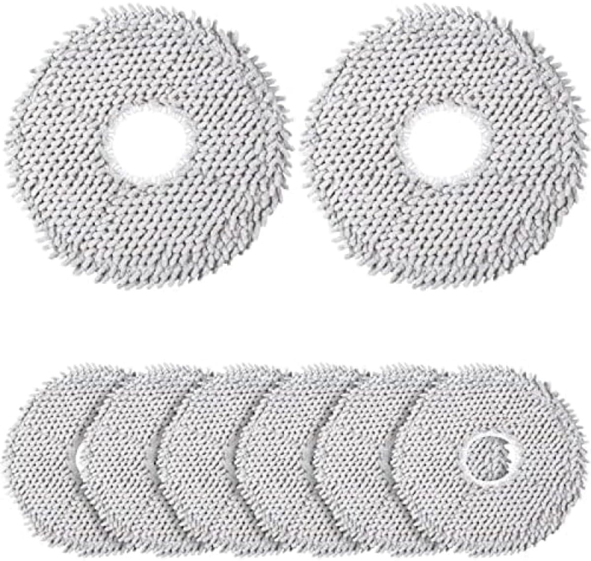 PromoHome 8 stuks microvezel dweilpads voor robotstofzuigers - Wasbare natte dweildoeken voor efficiënte vloerreiniging - Universele compatibiliteit met diverse robotstofzuiger merken