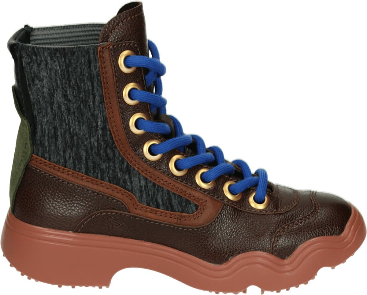 4ccccees - 4CS107005 SANHO CURLA - Hoge sneakersVeterbootsDames veterschoenenDames sneakersHalf-hoge schoenen - Kleur: Bruin - Maat: 40