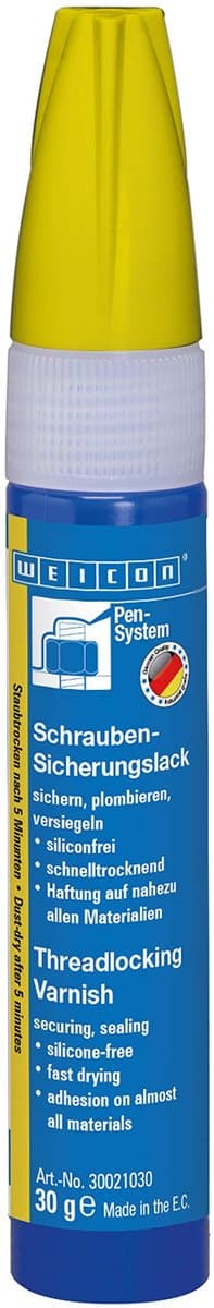 WEICON Schroefborgingslak – 30g geel